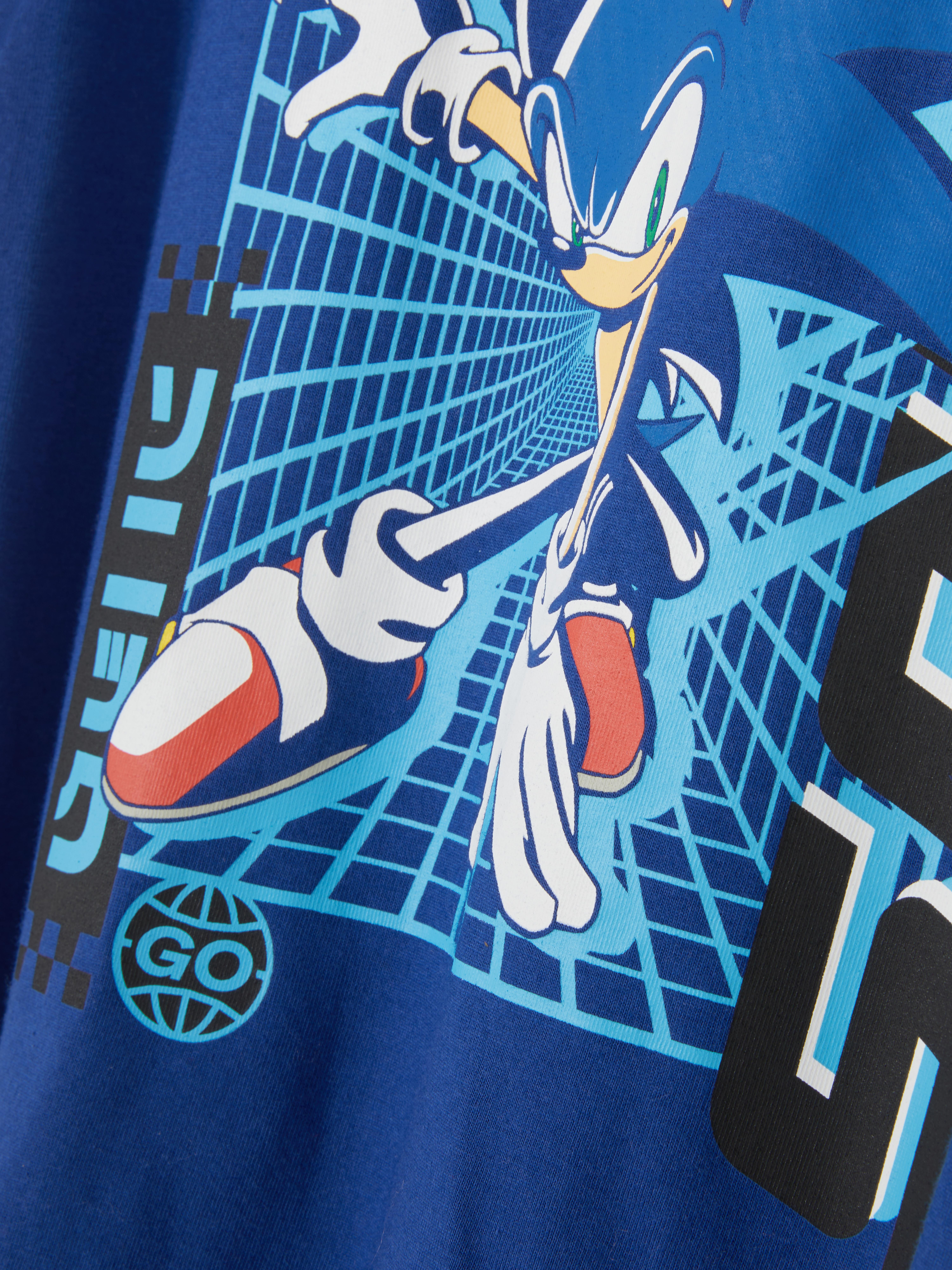 Tricou cu imprimeu Sonic The Hedgehog Un tricou cu mânecă scurtă cu Sonic The Hedgehog