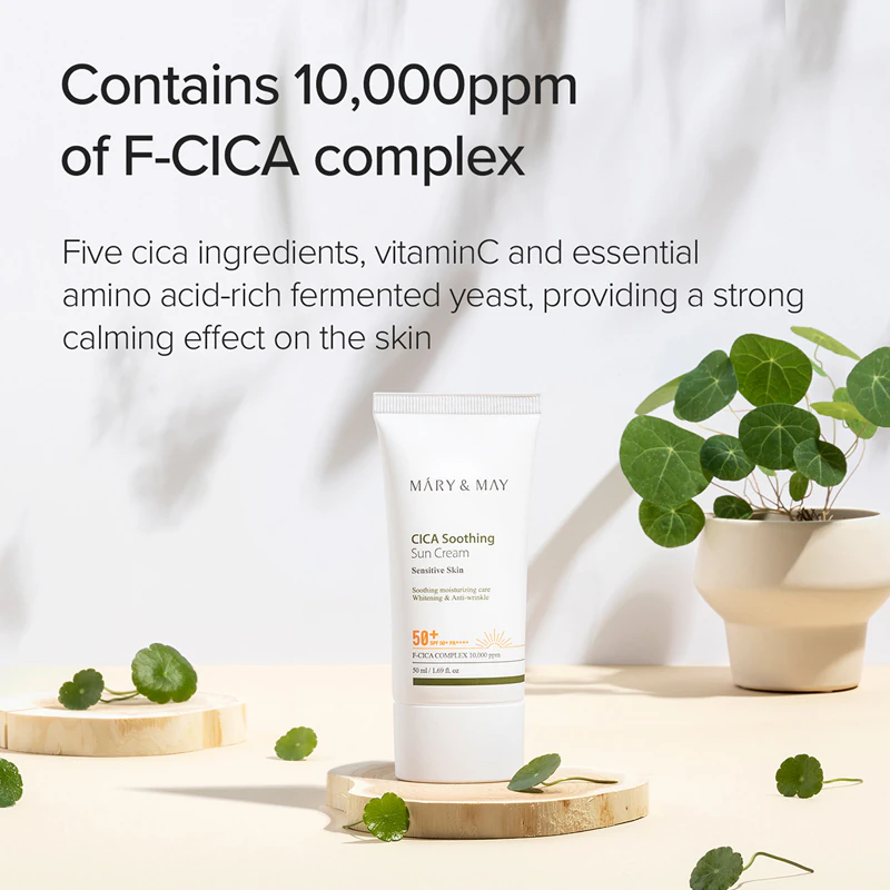 Mary&May Cica Beruhigende Schutzcreme LSF 50+
