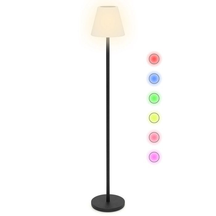 IDMARKET Outdoor Solar Street Light with Multicolored LEDs