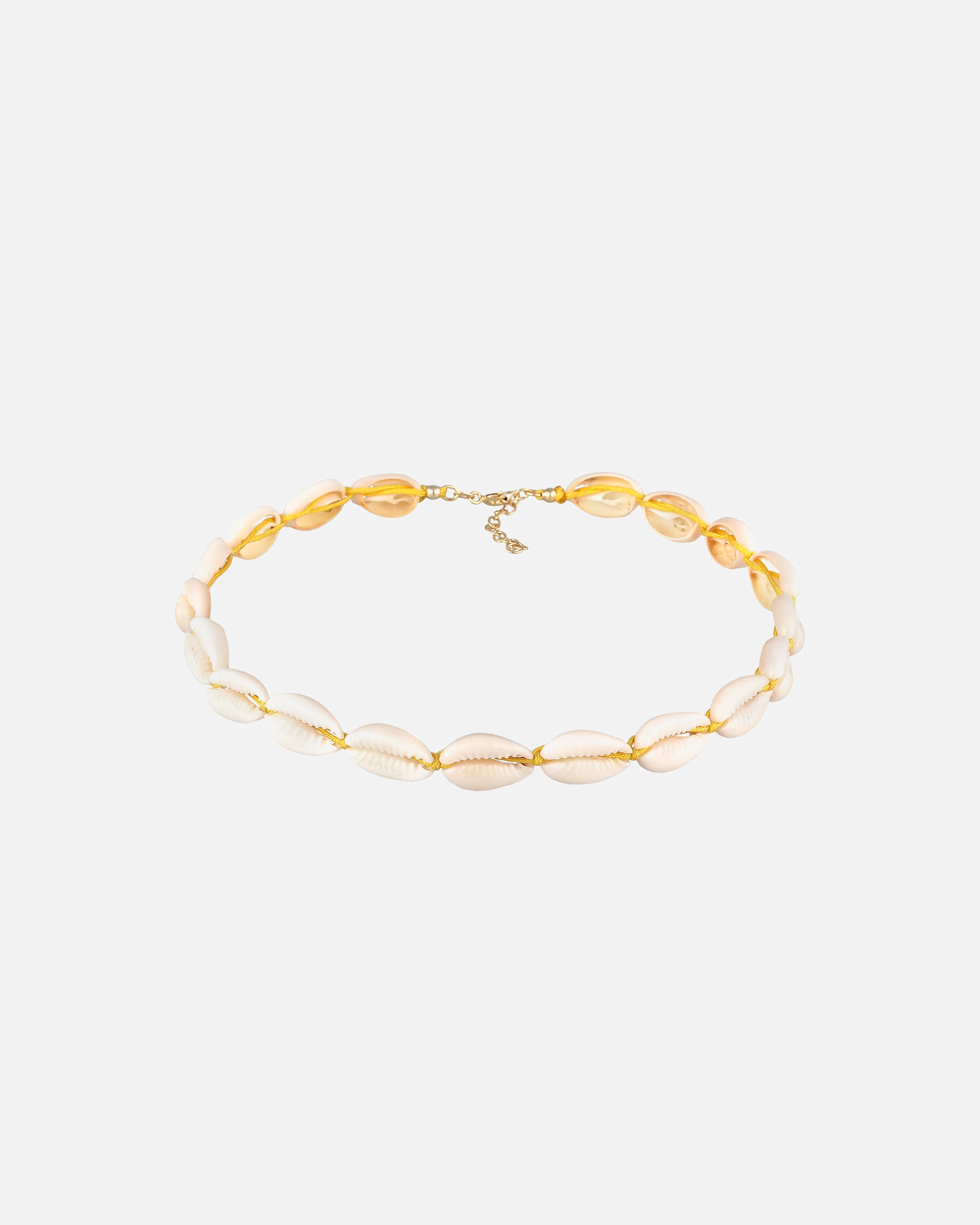 Elli Femmes Choker tendance plage avec coquillages cauris en argent sterling 925 plaqué or