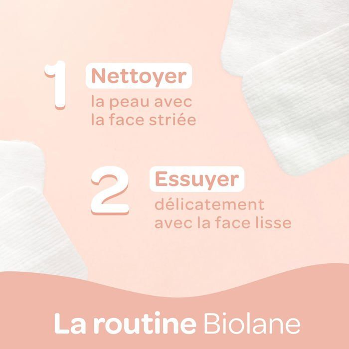 Maxi dischetti di cotone - BIOLANE - Confezione da 12 (720 dischetti) - 100% biologico - Per pelli sensibili - Prodotto in Francia