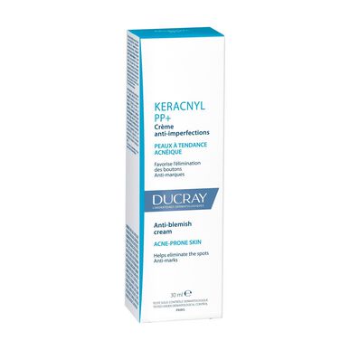Ducray Keracnyl PP krém proti nedokonalostem pleti, krém proti nedokonalostem a značkám pro pleť se sklonem k akné, 30 ml