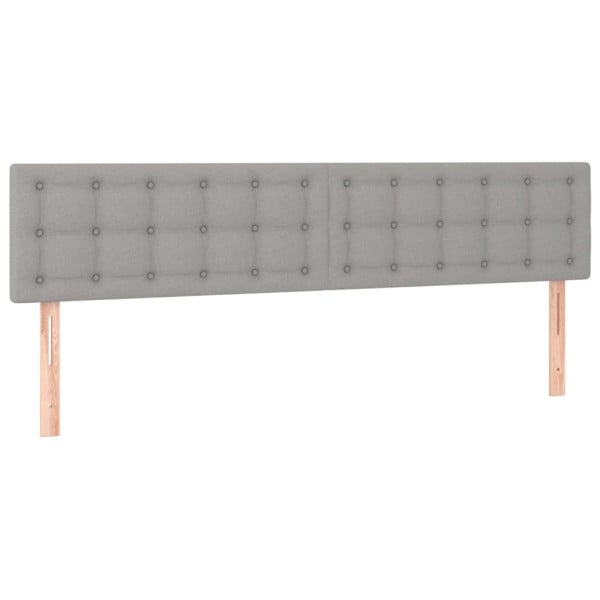 Wezgłowie Szary 160 x 5 x 78/88 cm Tkanina vidaXL