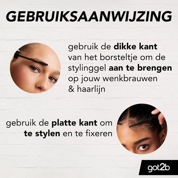 Got2b Glued 4 Brows & Edges vodeodolný 2-v-1 gél na obočie 16 ml