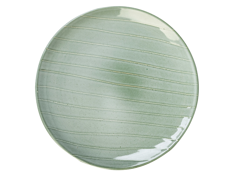 Talerz deserowy Norde Avenue ceramiczny zielony