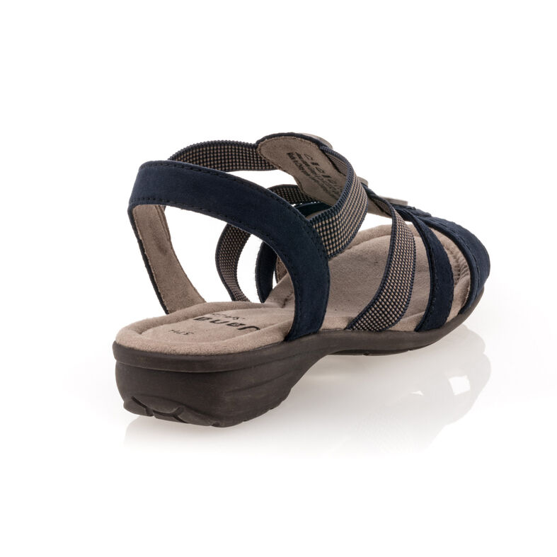 Blauwe sandalen/open teenschoenen voor dames