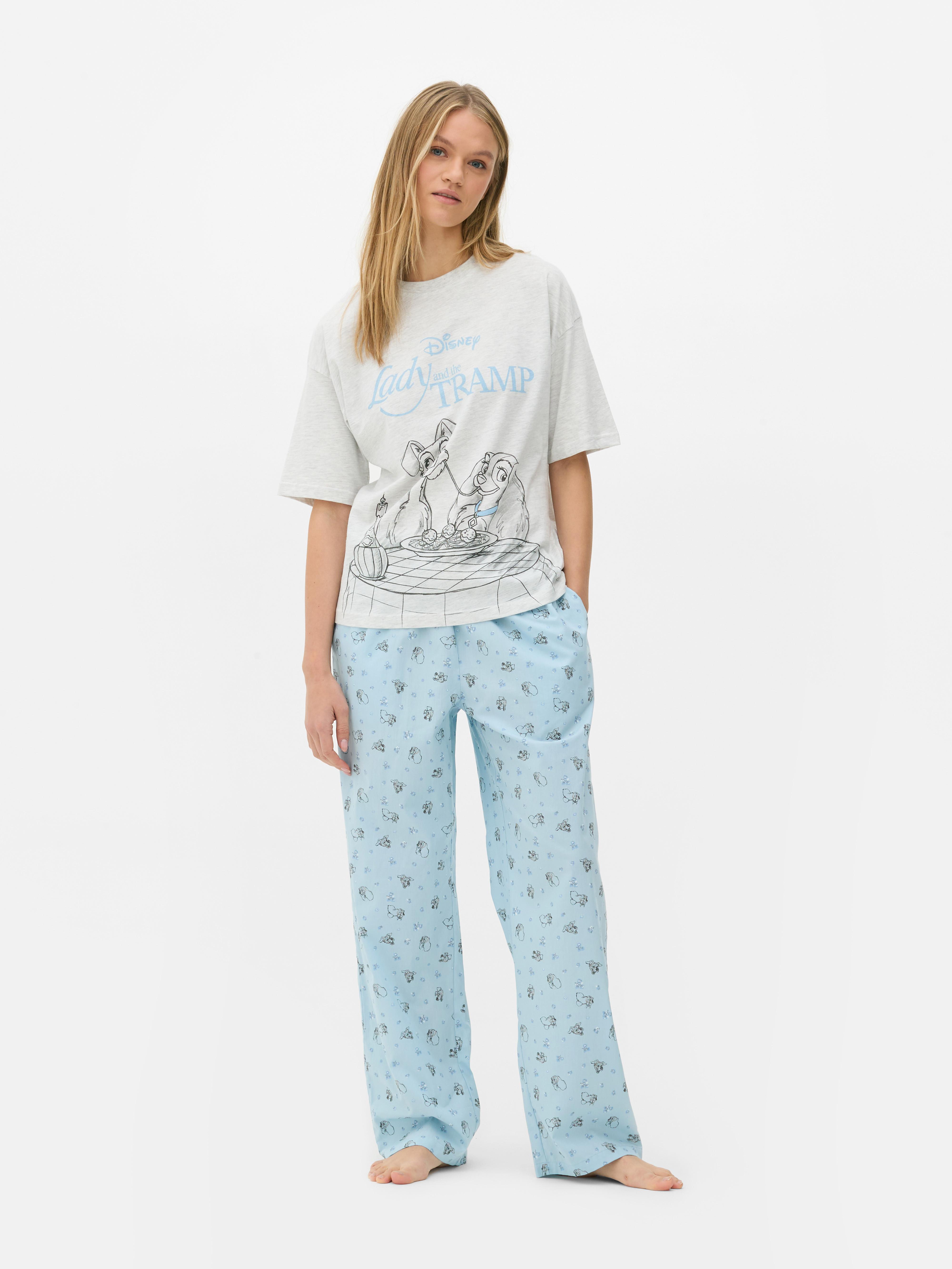Top de pijama Disney Doamna și Vagabondul Un top de pijama relaxat cu mânecă scurtă din jerseu și imprimeu Disney