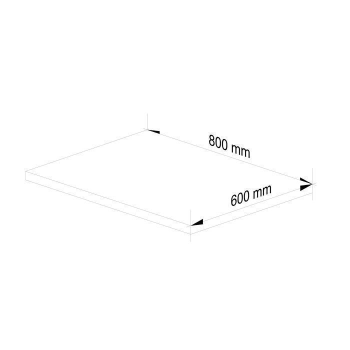 AKORD S80 OLIWIA Encimera de Cocina, Roble Sonoma, 80 cm, 80x60x3,2 cm