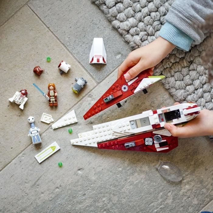 LEGO® Star Wars 75333 Jedi Starfighter di Obi-Wan Kenobi, giocattolo, minifigure di Taun Weh e droide