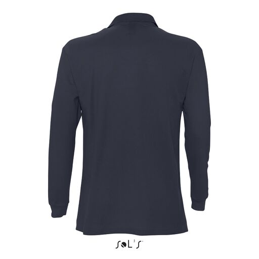 Langärmeliges Star-Piqué-Poloshirt für Herren