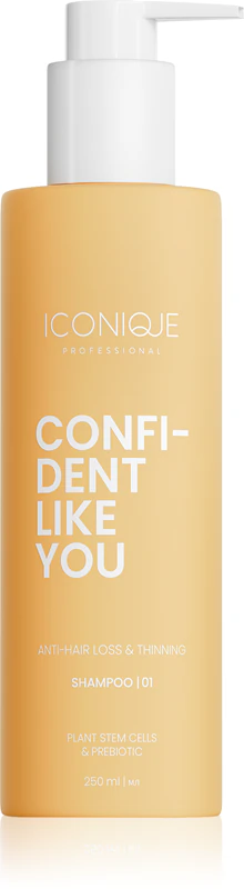 ICONIQUE Professional CONFIDENT LIKE YOU Shampoo Antiqueda e Redutor de Cabelo