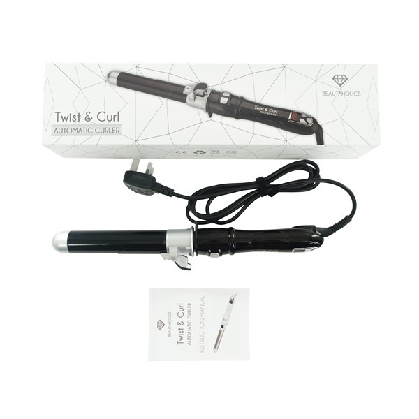 Beautaholics Twist & Curl Automatische Haarkruller - Zwart 32 mm