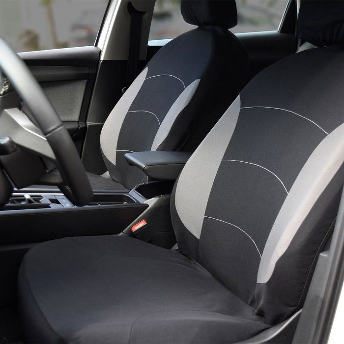 Capas para bancos de carro - XLCOVER - Design dividido - Compatível com airbag - Capas para bancos dianteiros, encostos de cabeça e banco traseiro