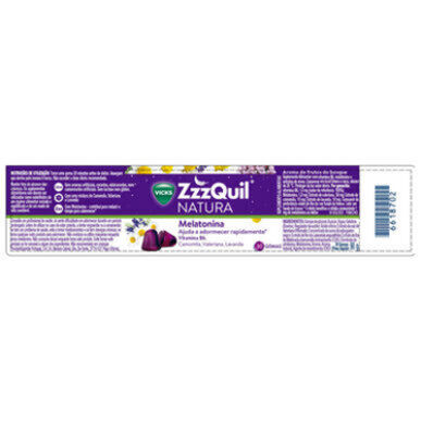 Vicks Melatonin Sleep Gummies ZzzQuil Natura 30 gummier 30 enheter