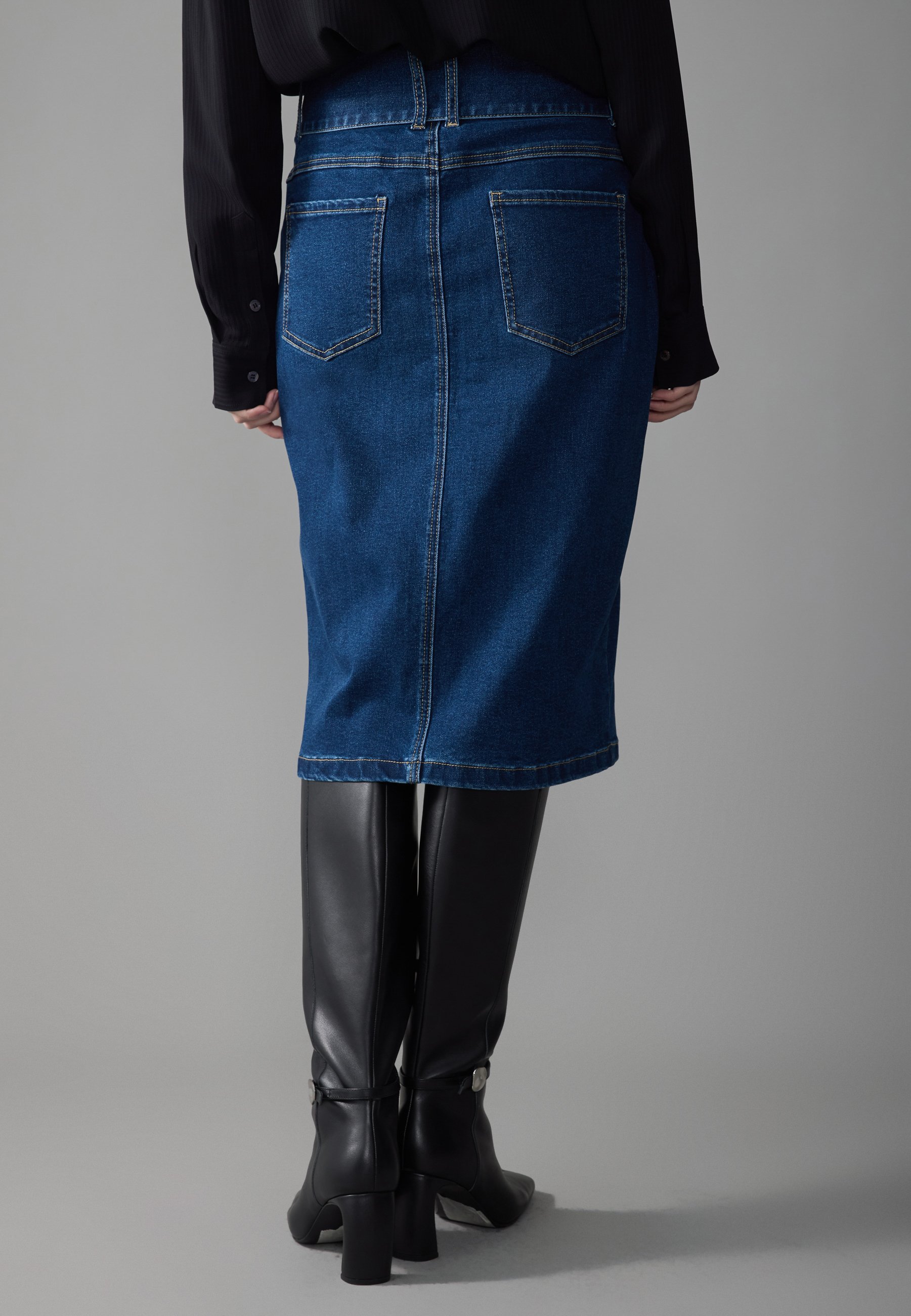 Zign Studio A-lijn rok - donkerblauw