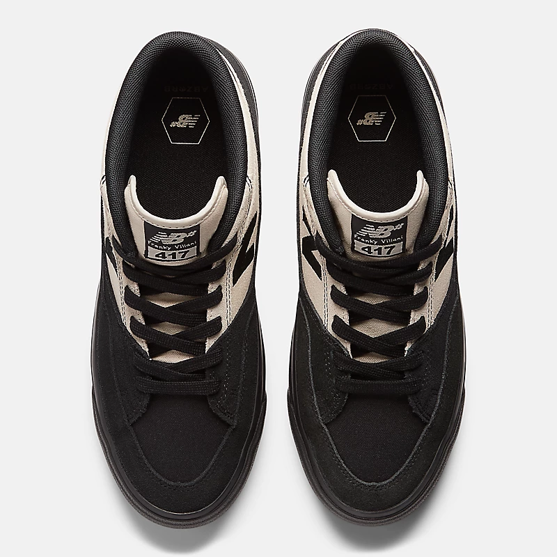 Men's NB Numeric Franky Villani 417 Shoes – Black with Timberwolf Pattern