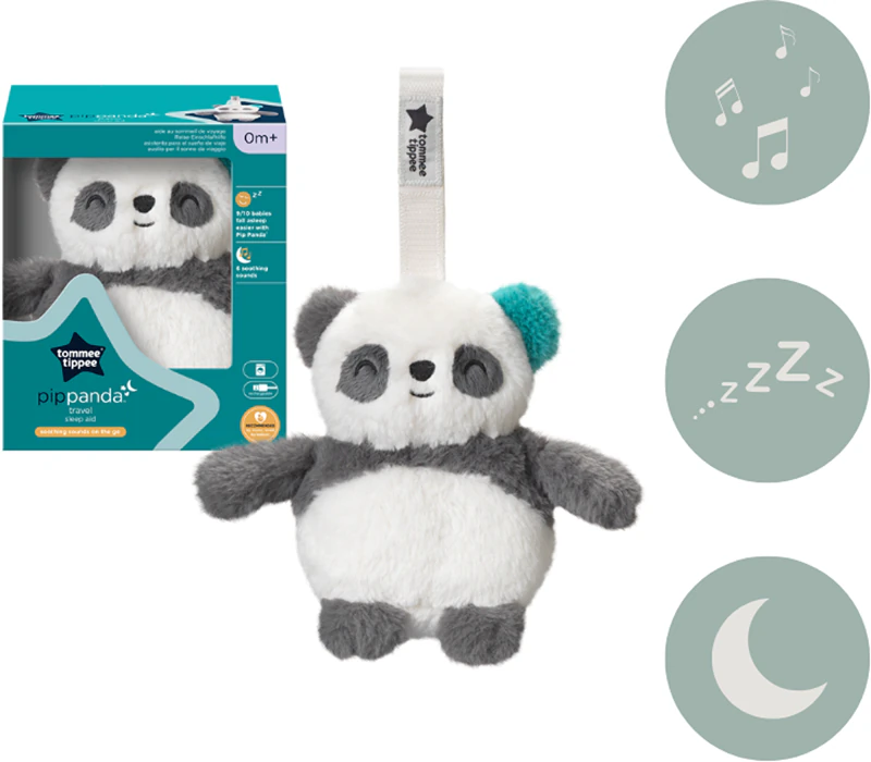 Tommee Tippee Grofriend Pip der Panda Kontrast-Hängespielzeug mit Melodie