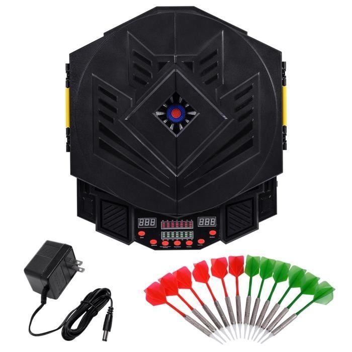 GIANTEX Electronic Dartboard with LED Display, 27 Games and 216 Variations for 1-8 Players, 12 Darts Included