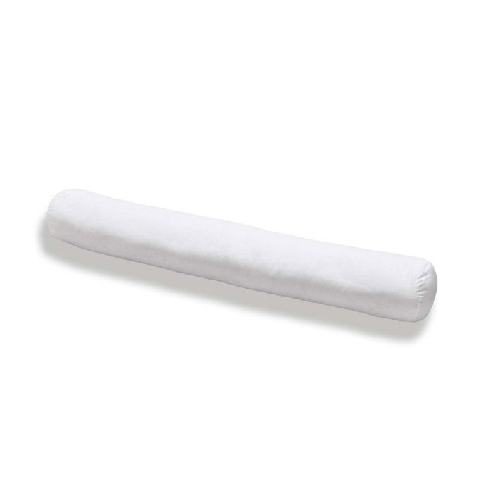 Grande cuscino cilindrico in cotone, 140 cm, bianco - BLEU CALIN