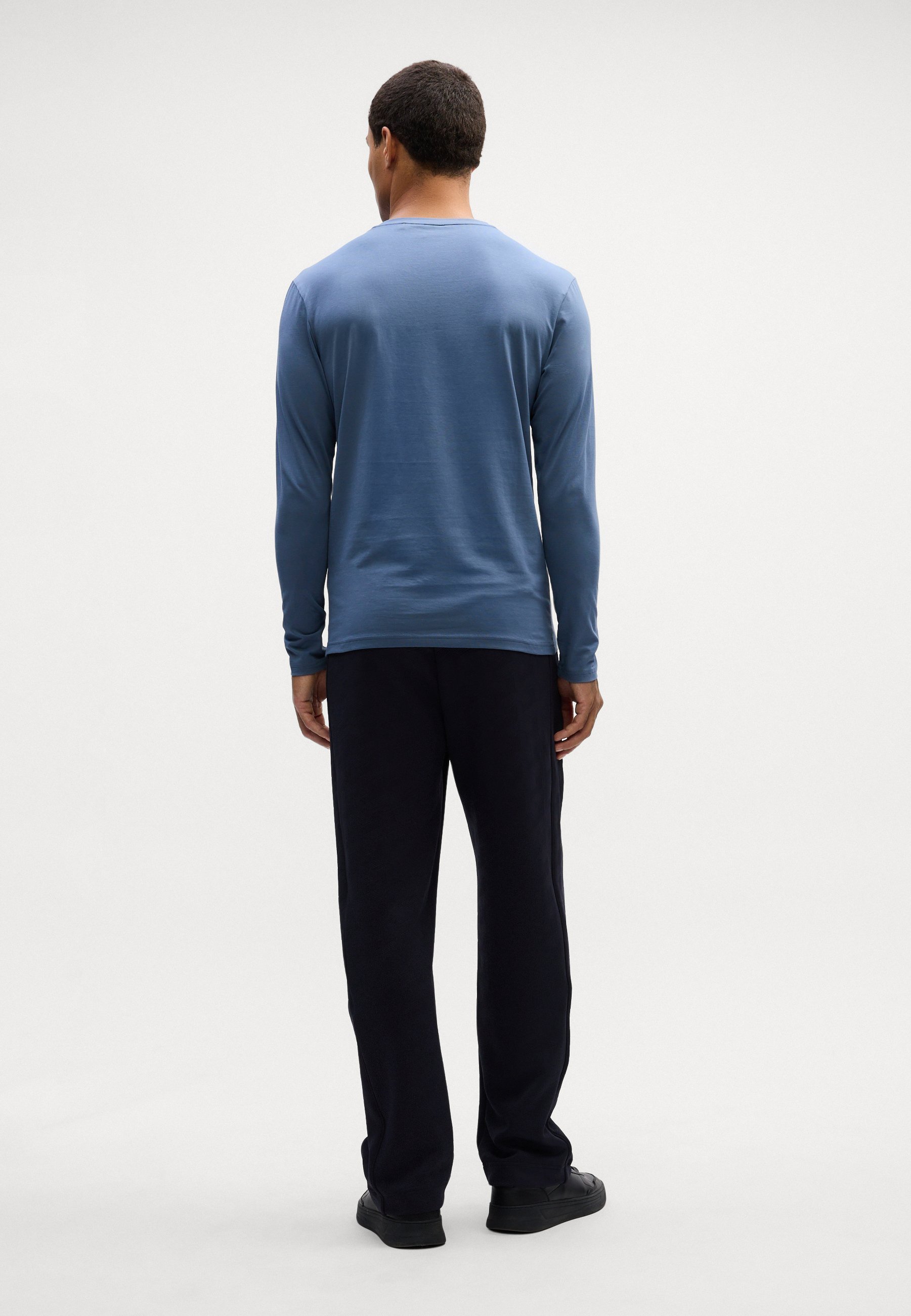 BOSS Long sleeved top - open blue
