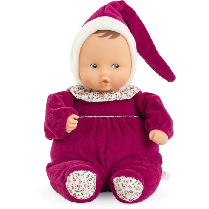 Doudou - COROLLE - Babipouce Rose Grenadine - 28 cm - senteur vanille - dès la naissance