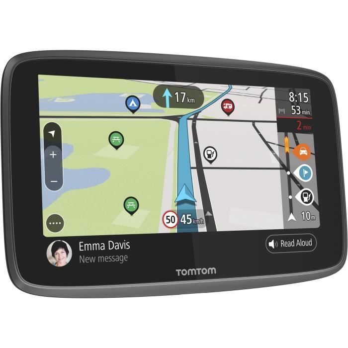 TomTom GO Camper: GPS para autocaravanas de 6 pulgadas, mapas mundiales de 152 países, Wi-Fi integrado, tarjeta SIM integrada, llamadas manos libres.