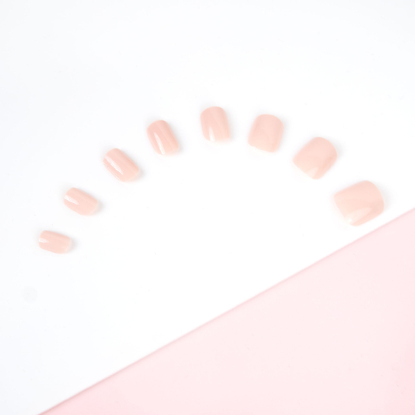 Invogue Dusty Pink Square Nails - balení 24 kusů