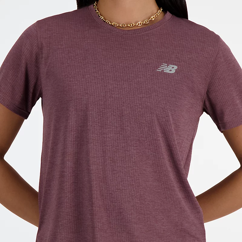 Damska koszulka sportowa - LICORICE HEATHER