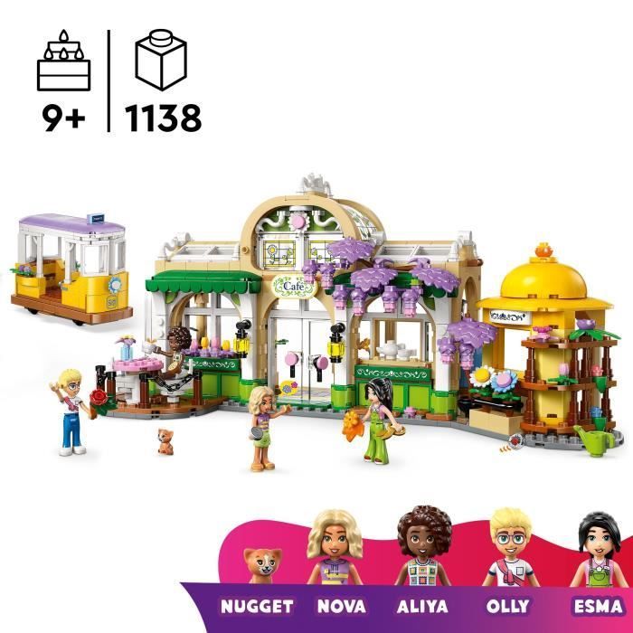 LEGO Friends 42671 Plantencafé en Bloemenkiosk - Bouwset voor kinderen vanaf 9 jaar