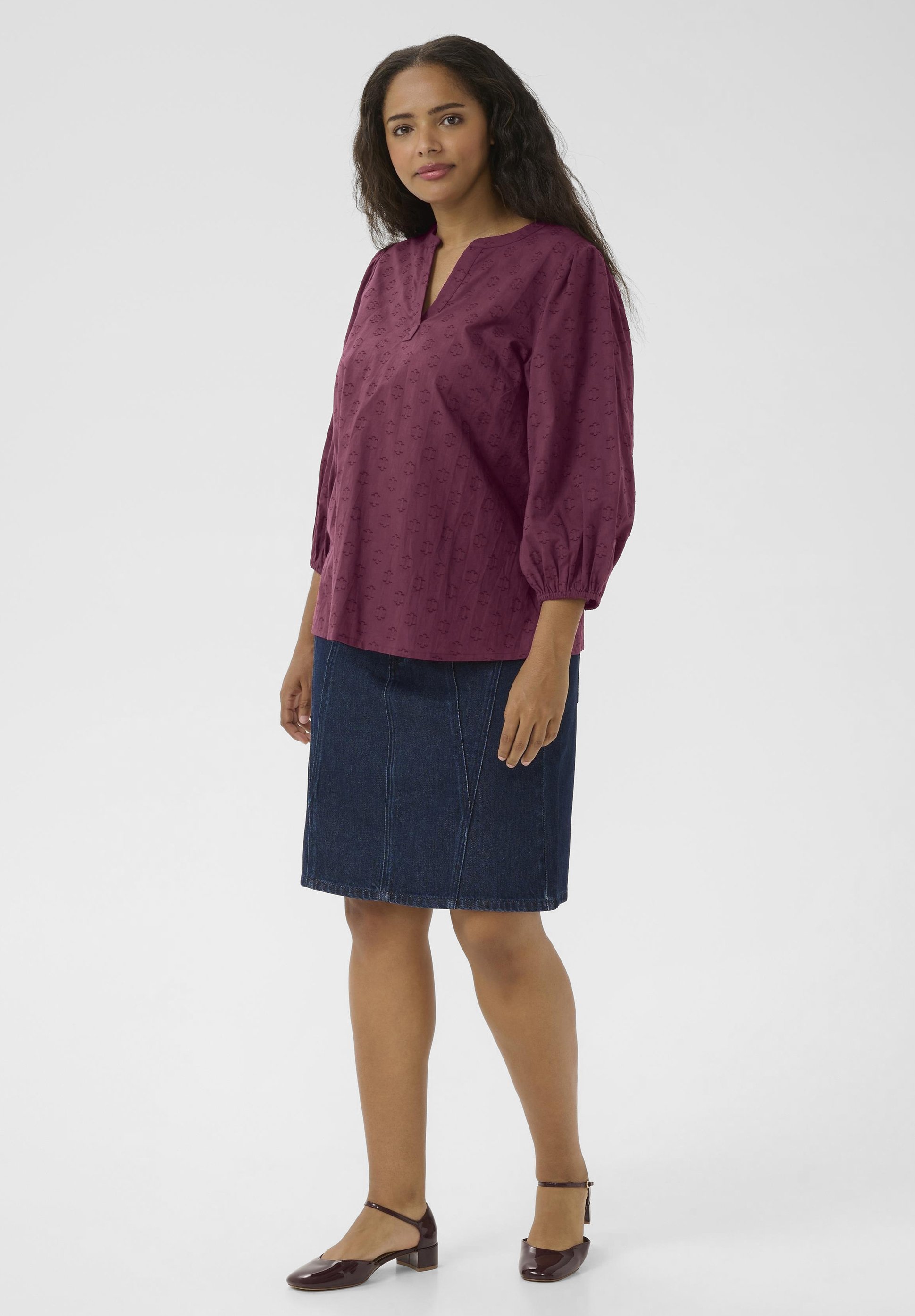 Kaffe Curve LOULOU - Bluse - windsor wine