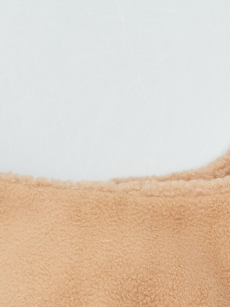 Gorro Sherpa com Pom Pom - MARROM