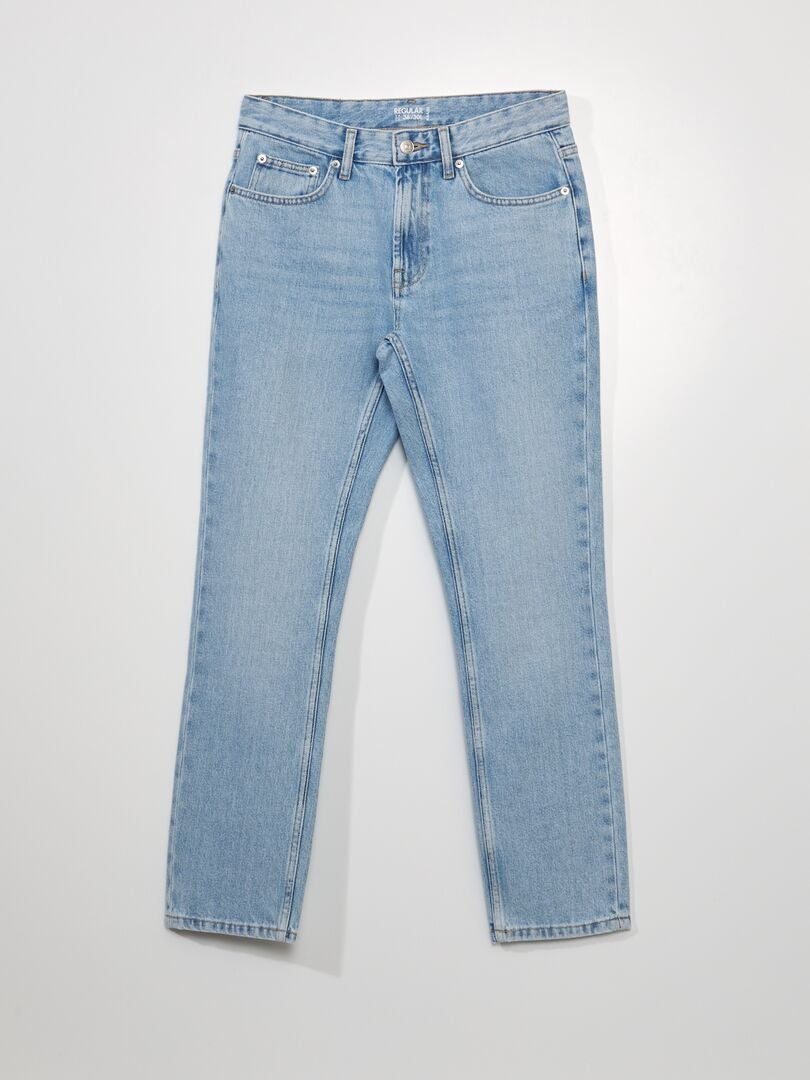 Rechte jeans met 5 zakken - L30 - BLAUW