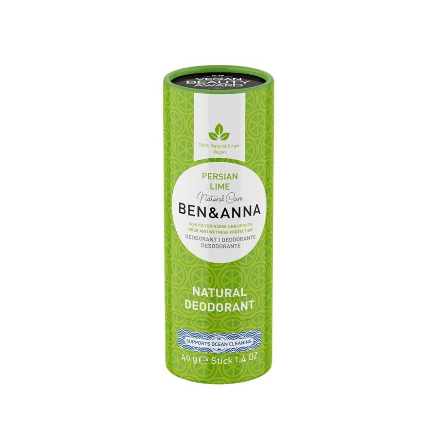 Ben & Anna dezodorantas popierinėje tūbelėje, persiškų laimų kvapo - 40 g