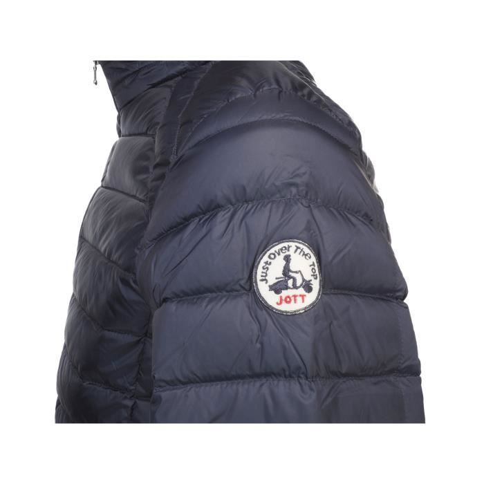 JOTT Men's Matte Navy Blue Down Jacket