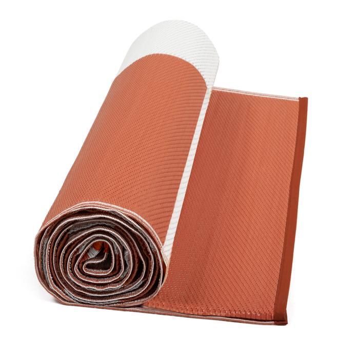IDMARKET Tapis extérieur GEOMETRIQUE terracotta 270 x 370 CM