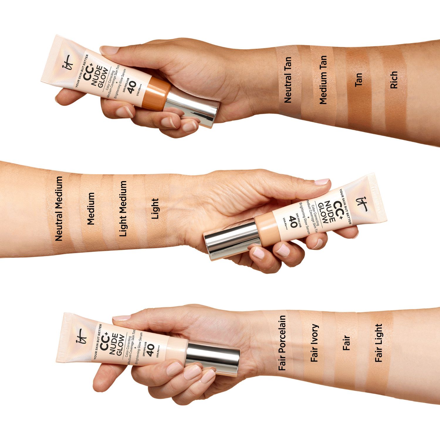 SPF 40 INTL CC Nude Glow podloga za šminku Luksuzna BB i CC krema