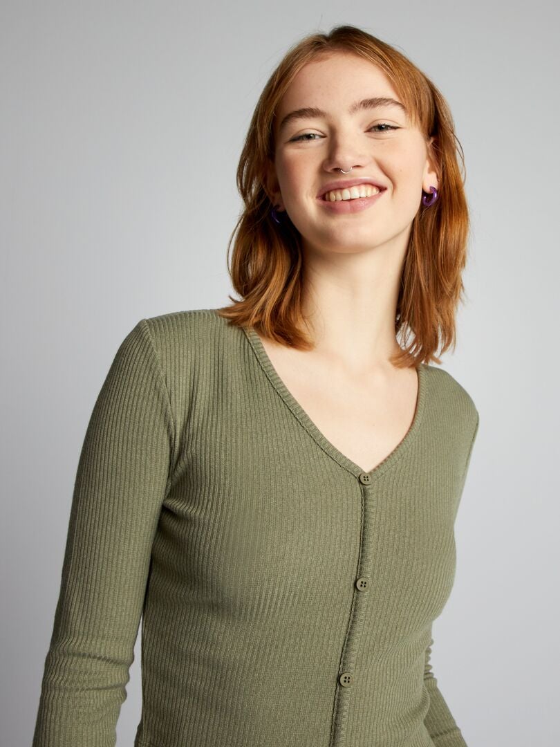 Camiseta curta - VERDE