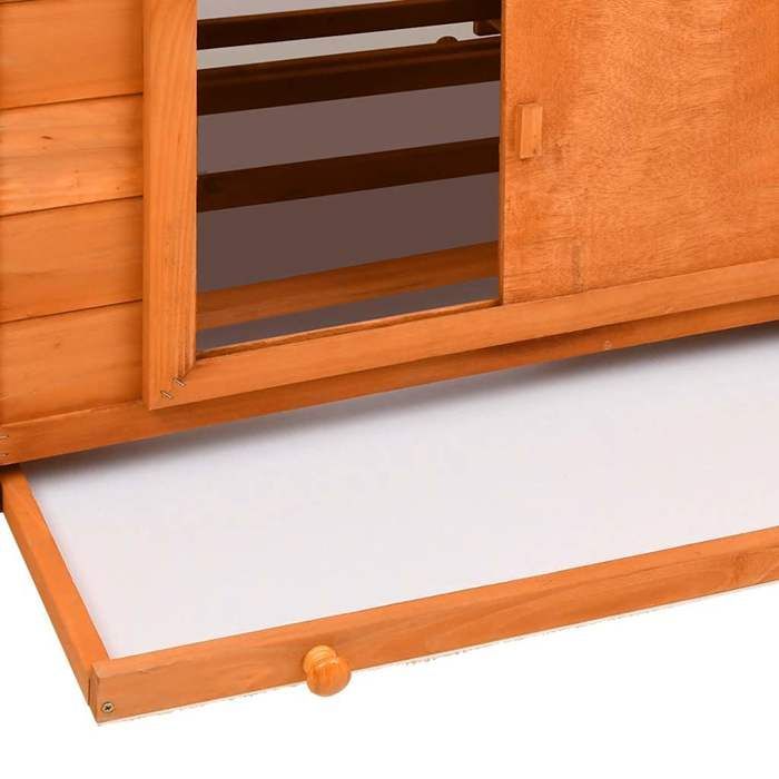 Gallinero vidaXL de 152x96x110 cm, de madera maciza de abeto.