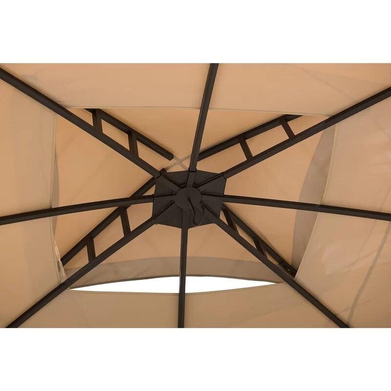 Moorehead Stahl-Terrassenpavillon, 12 Fuß breit x 10 Fuß tief