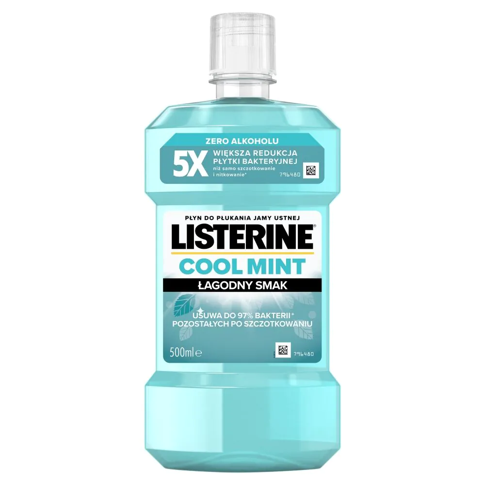 Listerine Płyn do płukania Jamy Ustnej Cool Mint Łagodny Smak