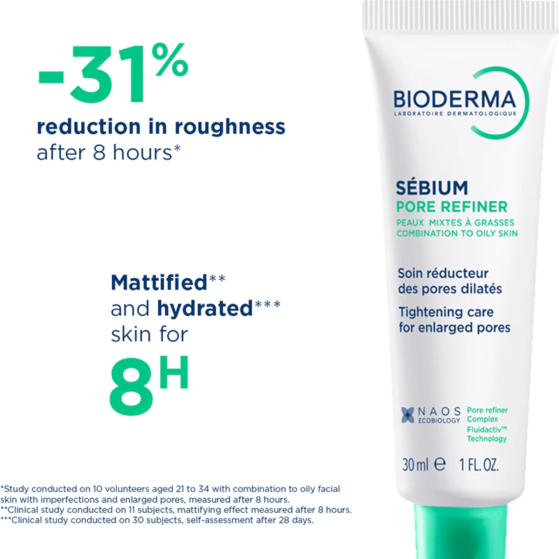 Bioderma Sébium Pore Refiner: creme facial matificante leve para minimizar os poros.