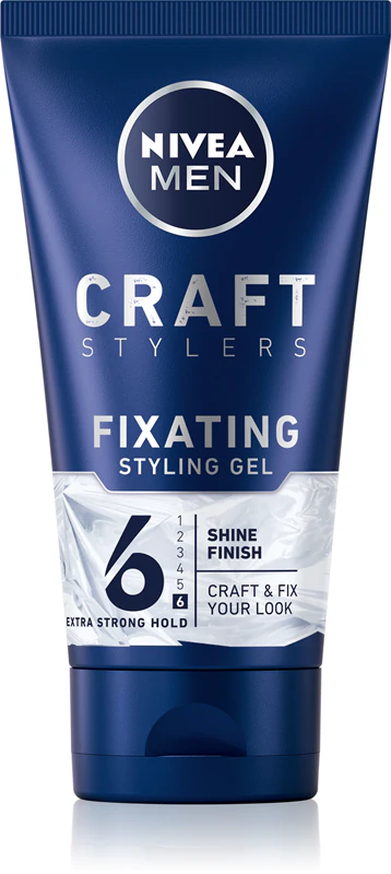 Gel modelador NIVEA MEN Craft Stylers que deixa o cabelo macio e brilhante.