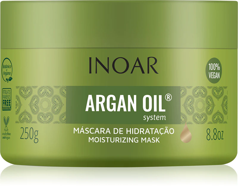 INOAR Argan Oil System hydraterend en gladmakend haarmasker