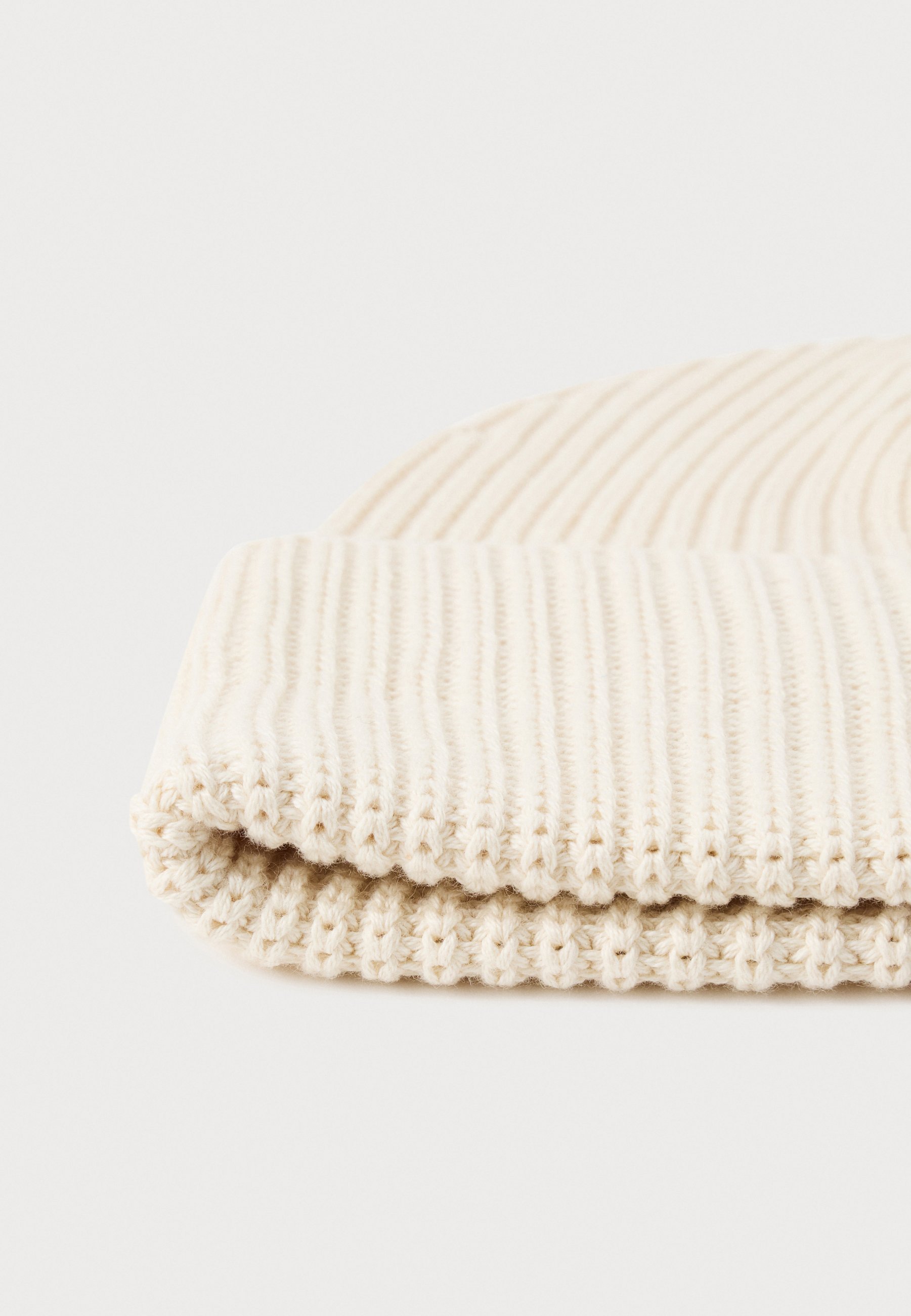 Marc O'Polo BEANIE FOLD UP - Lue - chalk sand