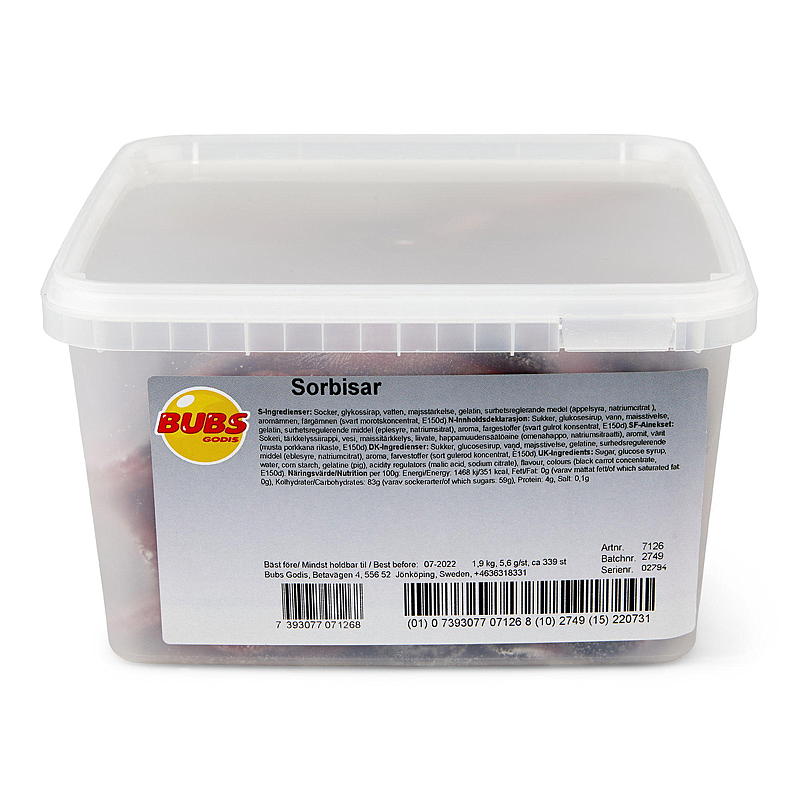 Bubs Sorbisar Bubs 1,9 kg