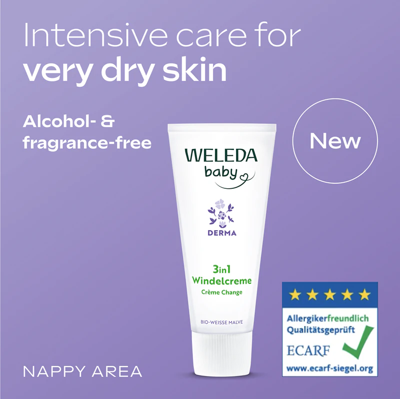 Creme calmante Weleda Baby Derma para a pele do bebê