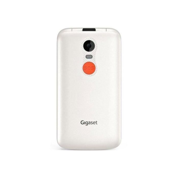 Gigaset GL595 Mobiltelefon mit SOS-Taste, spritzwassergeschützt, staubdicht, Weiß