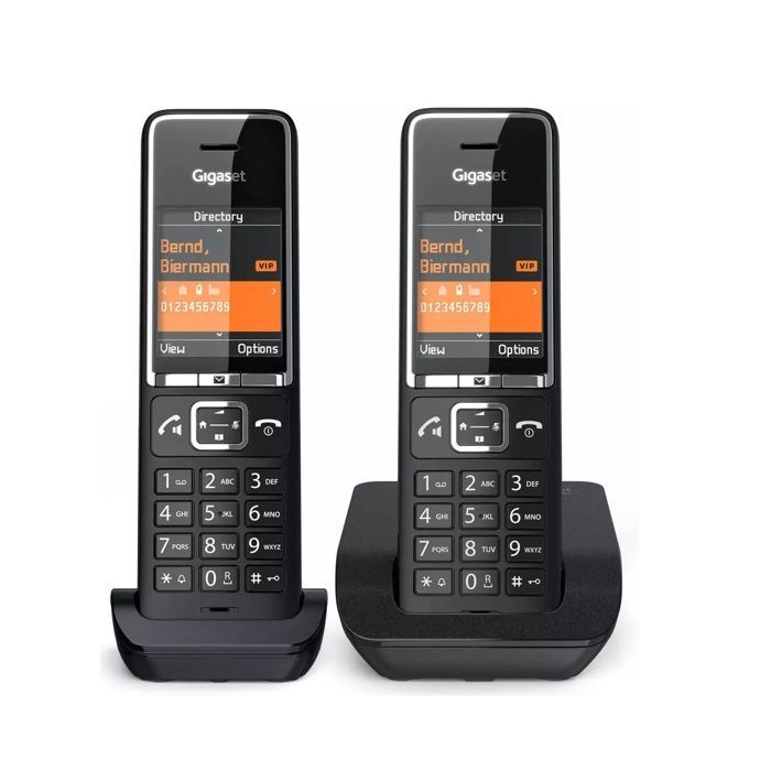 Téléphone sans fil - GIGASET - Comfort 550 Duo - Écran TFT 2,2 pouces - 2 combinés - Mains libres