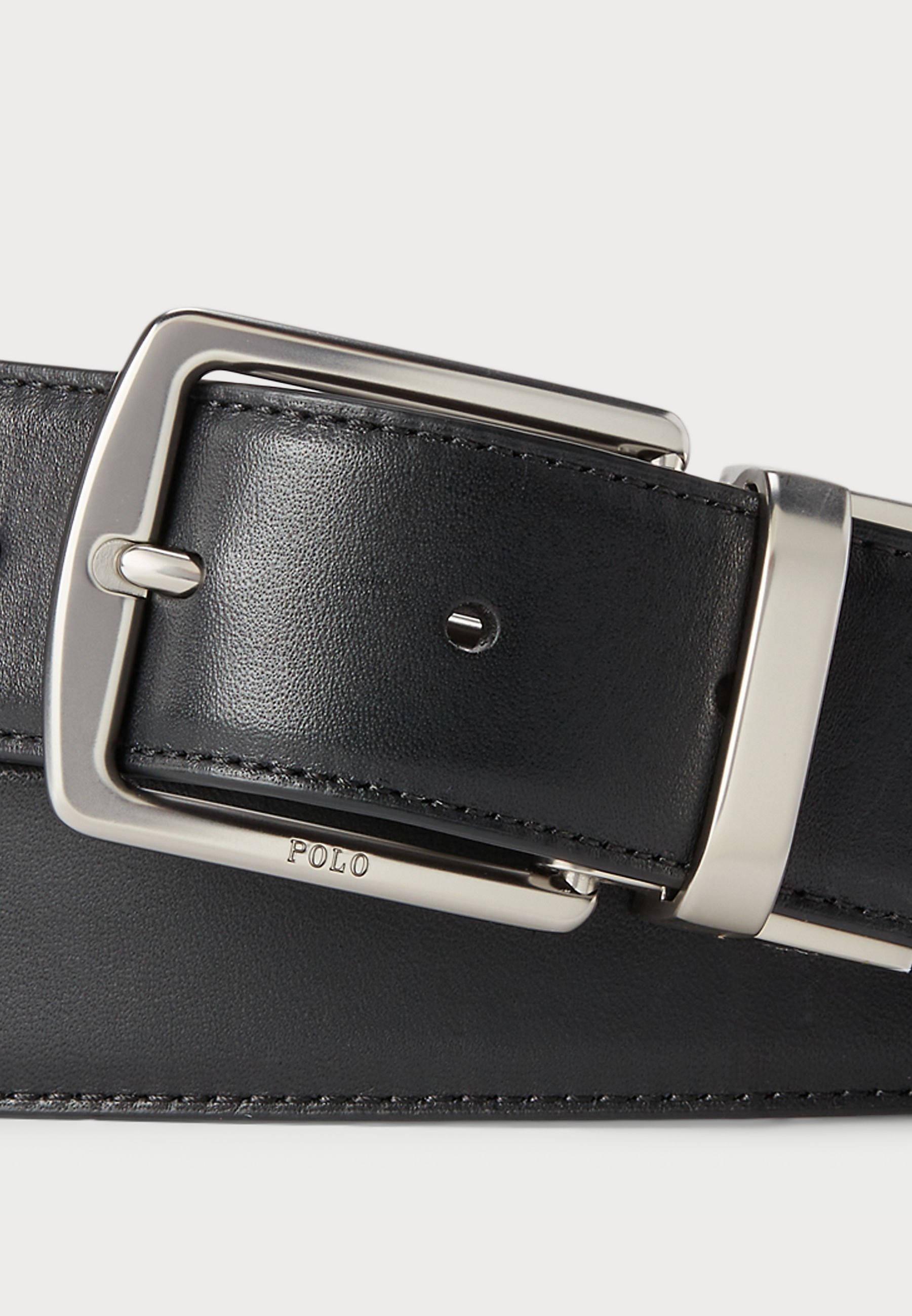 Polo Ralph Lauren leren riem en kaarthouder cadeauset - Riem - zwart