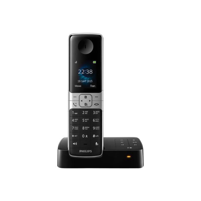 Philips D6351B draadloze telefoon met antwoordapparaat en nummerweergave - Gesprek in wachtstand DECTGAP zwart